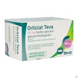 Orlistat Teva Caps Dure 120 X 60mg
