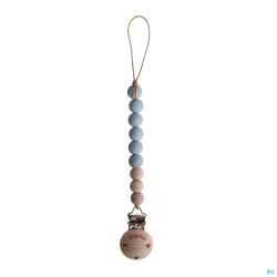 Mushie Attache Tetine Baby Blue