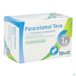 Paracetamol Teva 1g Comp 60 X 1g Blister