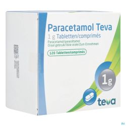 Paracetamol Teva 1g Comp 120 X 1g Blister