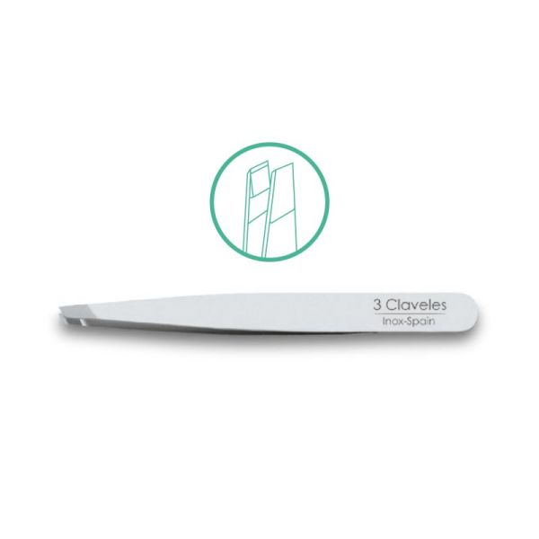 3 Claveles Pince A Epiler Biais 10cm