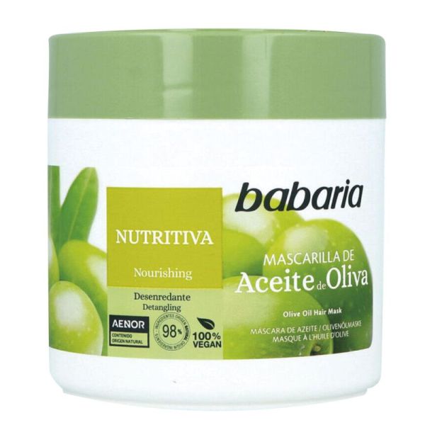 Babaria shampoing masque huile olive 400ml