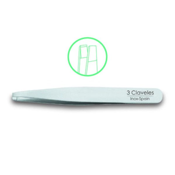 3 claveles pince a epiler droite 10cm 80105