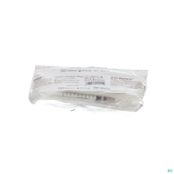 Bd Plastipak Ser.+aig. Tuberculine 1ml+26g 3/8 10
