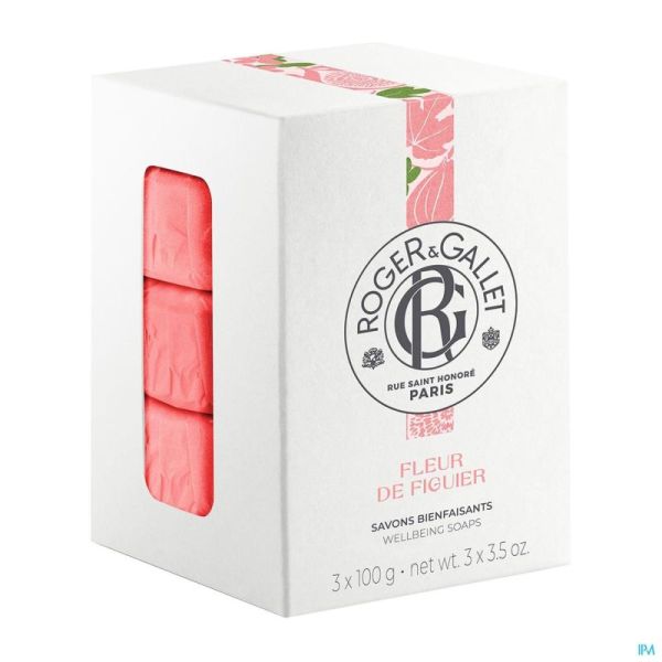 Roger&gallet Fleur De Figuier Boite 3 Savons 100g
