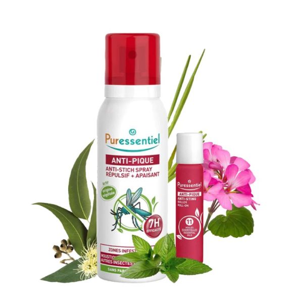 Puressentiel A/pique Spray 75ml+roller 5ml Promo