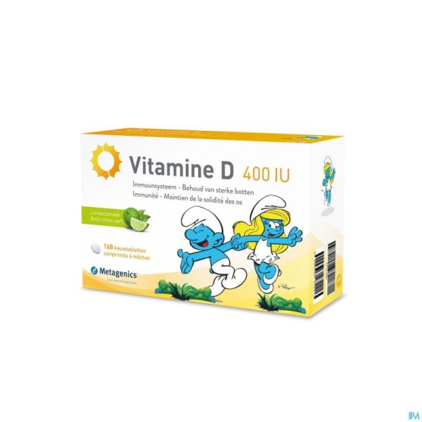 Vitamine D 400iu Metagenics Schtroumpfs Comp 168